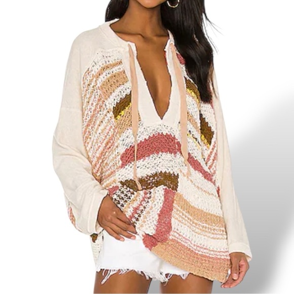 Free People Bayside Knit Tunic Pullover Medium - Picture 16 of 17